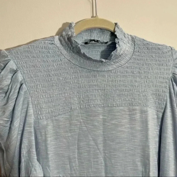 7 for all mankind smocked mock neck Medium - Picture 4 of 9